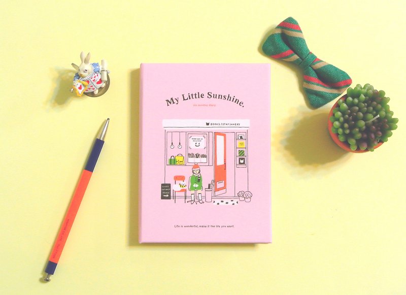 Di Mengqi My Little Sunshine Half Year Book-Bookstore / Pink - Notebooks & Journals - Paper Pink