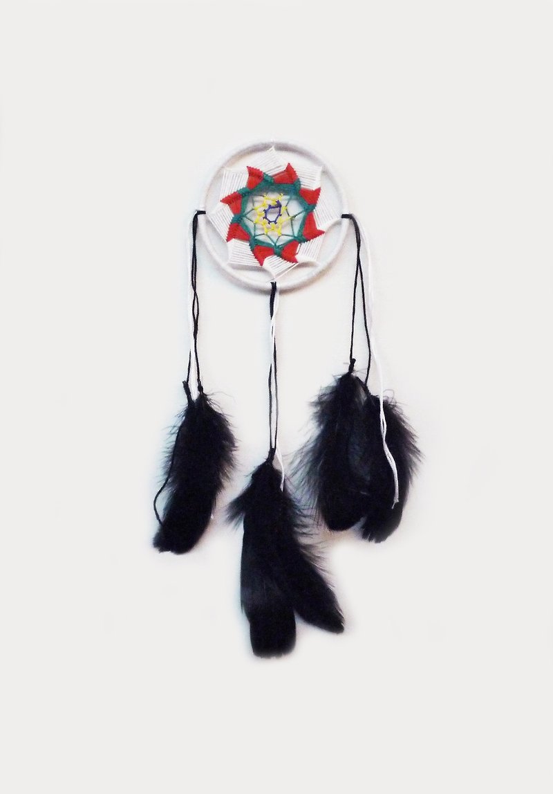 9x20 [Indian Tribe] Handmade/Handmade Dream Catcher - ของวางตกแต่ง - วัสดุอื่นๆ หลากหลายสี