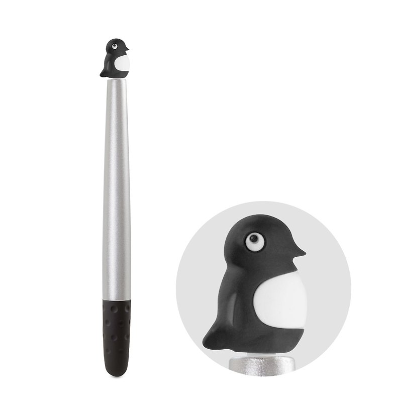 Penguin 金屬兩用觸控筆Pro-企鵝 - 科技小物 - 矽膠 黑色