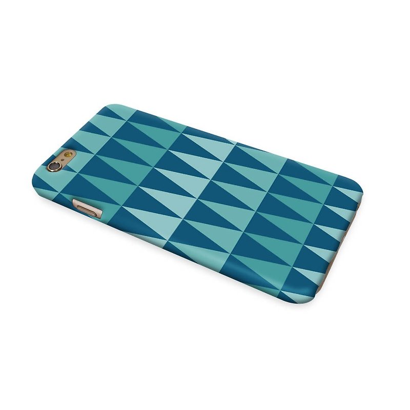 Argyle Blue Pattern 3D Full Wrap Phone Case, available for  iPhone 7, iPhone 7 Plus, iPhone 6s, iPhone 6s Plus, iPhone 5/5s, iPhone 5c, iPhone 4/4s, Samsung Galaxy S7, S7 Edge, S6 Edge Plus, S6, S6 Edge, S5 S4 S3  Samsung Galaxy Note 5, Note 4, Note 3,  No - อื่นๆ - พลาสติก 