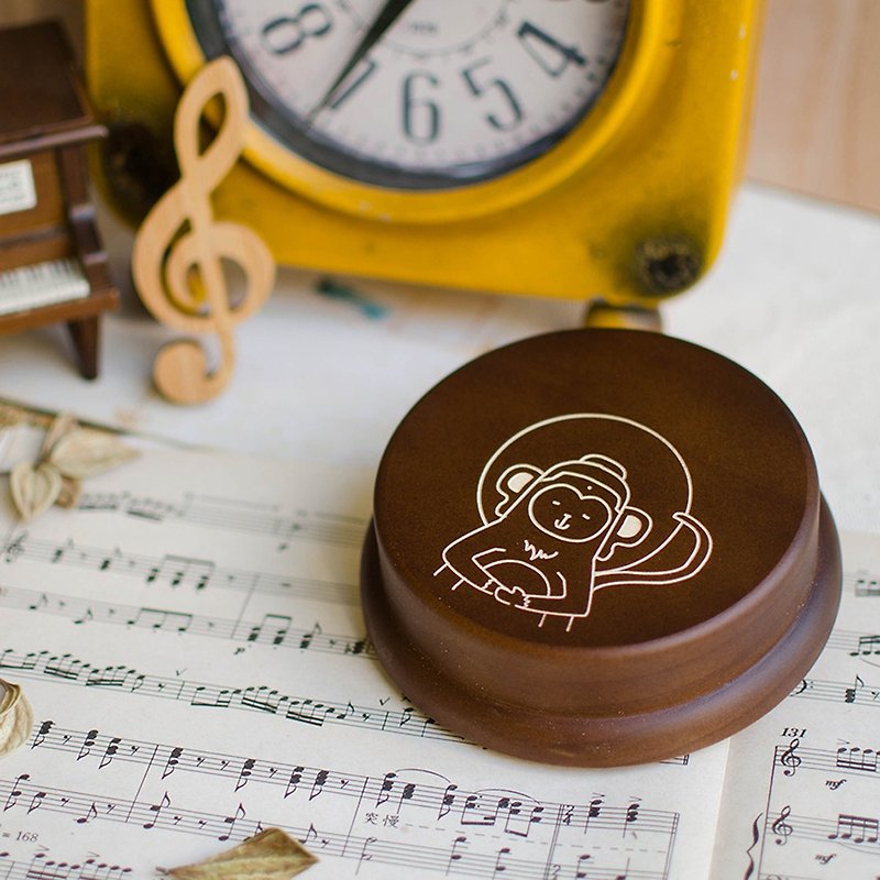 [Birthday/Christmas Gift] Zodiac Music Box-Horse, Little Sheep, Little Monkey, Chicken, Dog, and Pig - Other - Wood Brown