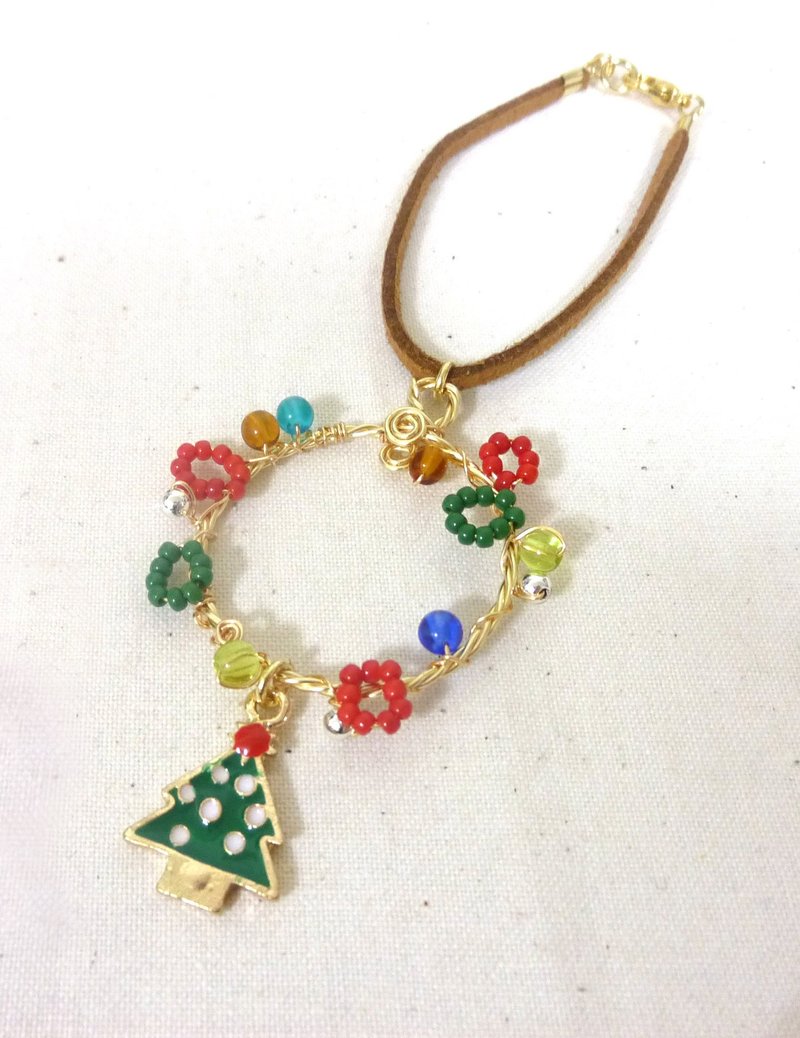 DIY Christmas wreath bag strap material - งานไม้/ไม้ไผ่/ตัดกระดาษ - กระดาษ สีแดง