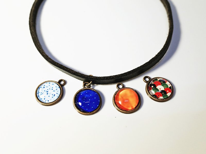 W&Y Atelier - Leather Choker , Necklace - Necklaces - Genuine Leather Multicolor