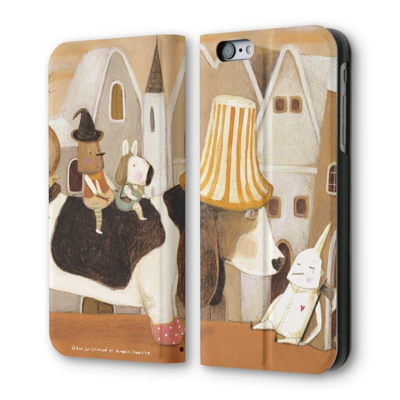 AppleWork iPhone 6 / 6S Plus clamshell holster: one ending PSIB6P-023 - เคส/ซองมือถือ - หนังแท้ สีกากี