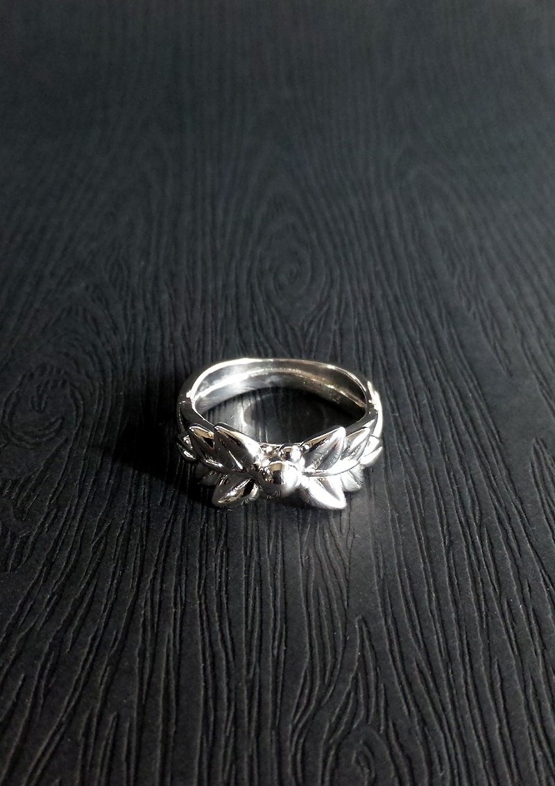 勝利 - 蔓果系列 - 珠寶鍍金925純銀戒指 - 戒指 - 純銀 銀色