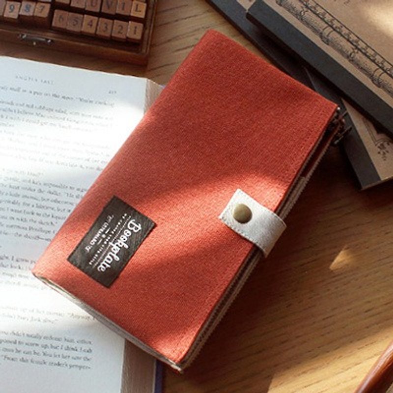 ultrahard Bookplate 藏書票筆袋系列 (精裝橘)  【售完絕版】 - 鉛筆盒/筆袋 - 其他材質 橘色