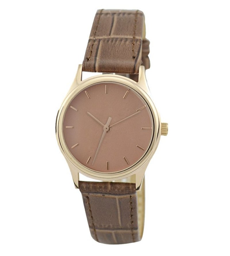 LADIES 'Rose Gold Watch (rose gold dial with rose gold bullion nails) - Women's Watches - Other Metals Khaki