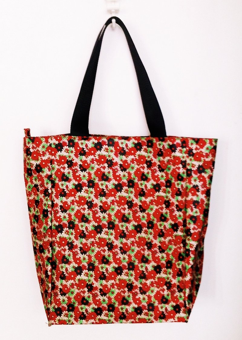 Printed cloth sticker plastic bag - Messenger Bags & Sling Bags - Waterproof Material Red