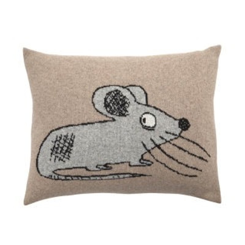 Fabulous Goose lovely home pillow Wool series - Mouse pillow (nougat) - หมอน - วัสดุอื่นๆ 