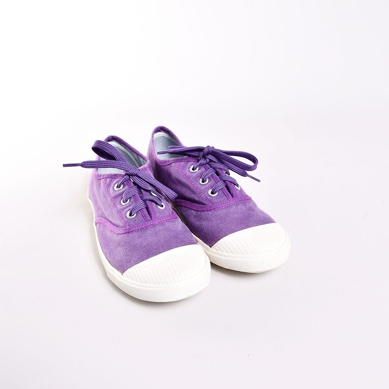 kara grape purple/slight stains on the edge and sole/casual shoes/canvas shoes - รองเท้าลำลองผู้หญิง - วัสดุอื่นๆ สีม่วง
