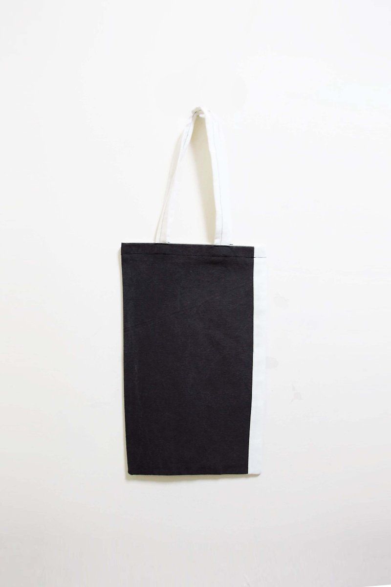 Wahr_ gray with canvas shoulder bag /shopping bag - กระเป๋าแมสเซนเจอร์ - วัสดุอื่นๆ 