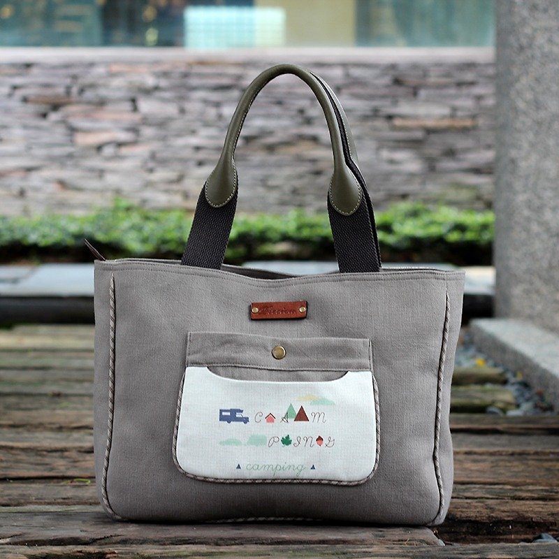 ❖ intellectual cunning collage gray minimalist fashion bag - hand as a material package ❖ - Other - Other Materials Gray