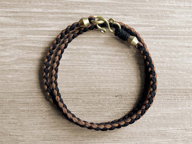 | Of SOAR | x Wax Bronze wire lanyard x x x bracelet Wristband x customization. So contrived. - Bracelets - Copper & Brass Multicolor