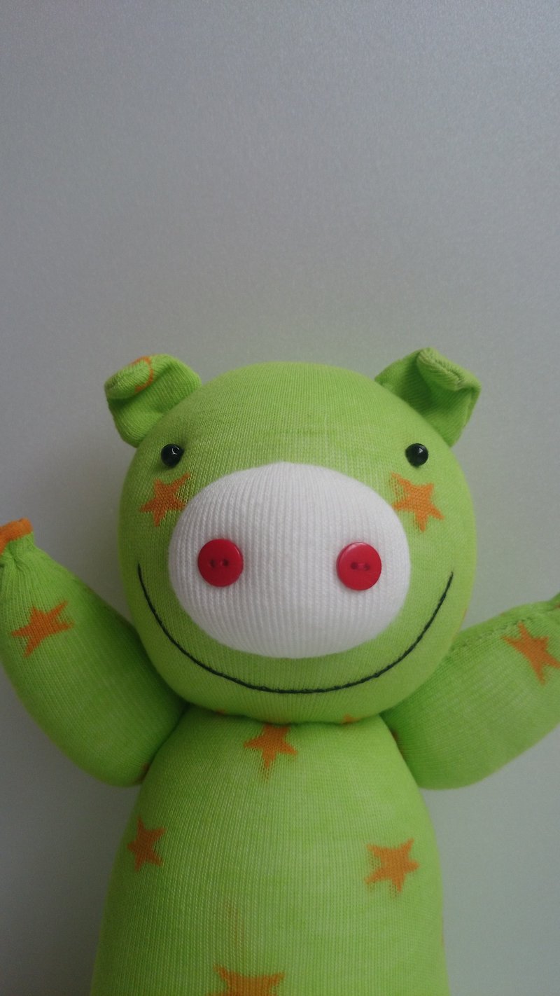 Happy Pig / Doll / Socks Doll / Pig - Stuffed Dolls & Figurines - Other Materials 