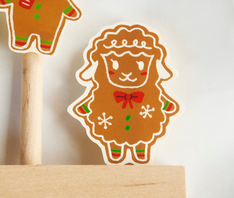 Christmas sticker: Miss Gingerbread Yang - Stickers - Paper Khaki