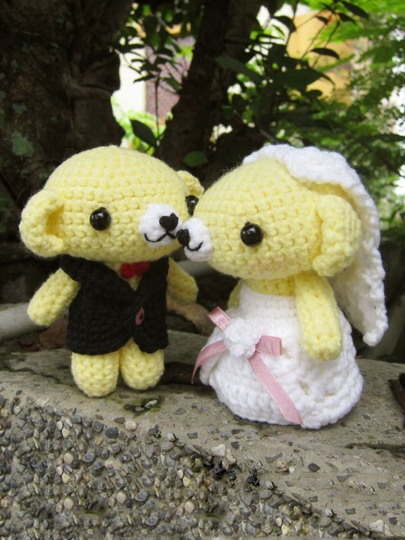 熊熊．婚禮娃娃（訂製屬於您的婚禮娃娃）for Nana Lin - 玩偶/公仔 - 其他材質 多色