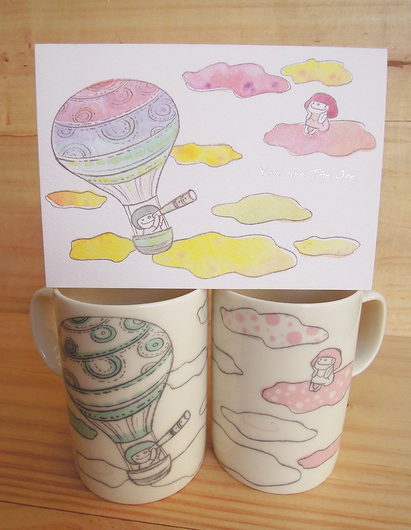 Little Mushroom Lover Pair Cup Group - แก้วมัค/แก้วกาแฟ - เครื่องลายคราม 