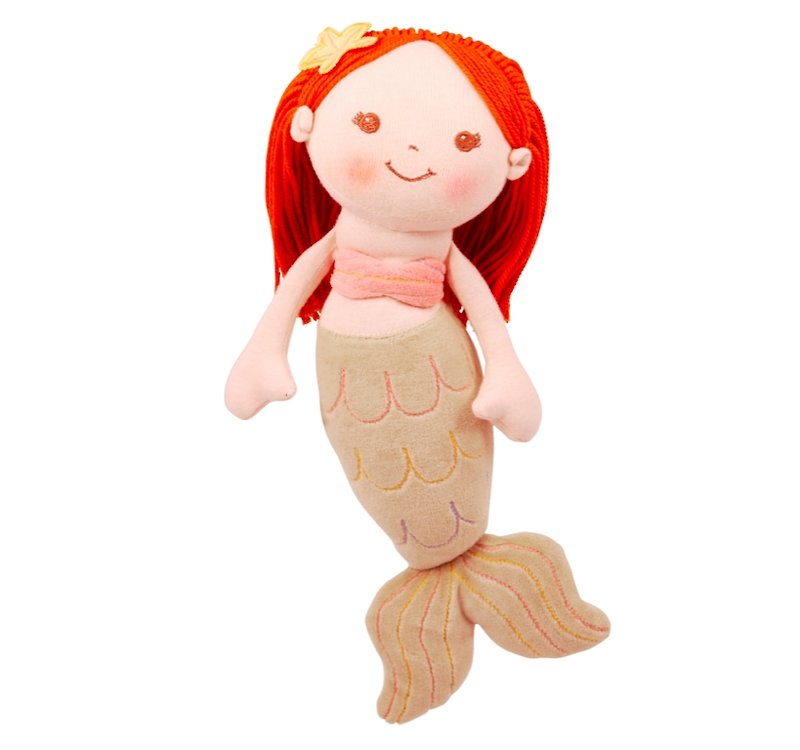 美國MyNatural Good Earth Fairy守護地球仙子- Mermaid美人魚 - 嬰幼兒玩具/毛公仔 - 棉．麻 紫色