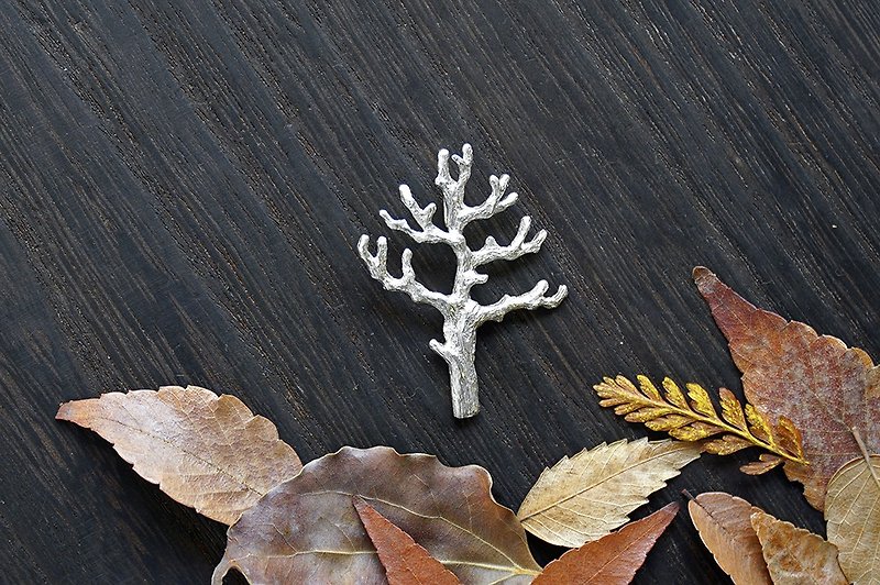 冬樹 925銀項鍊 / 樹 / 森林 / 冬季 - 項鍊 - 其他金屬 銀色