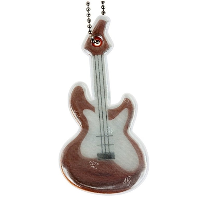 Luminous small guitar Swedish patent safety reflective strap - Charms - Plastic Brown