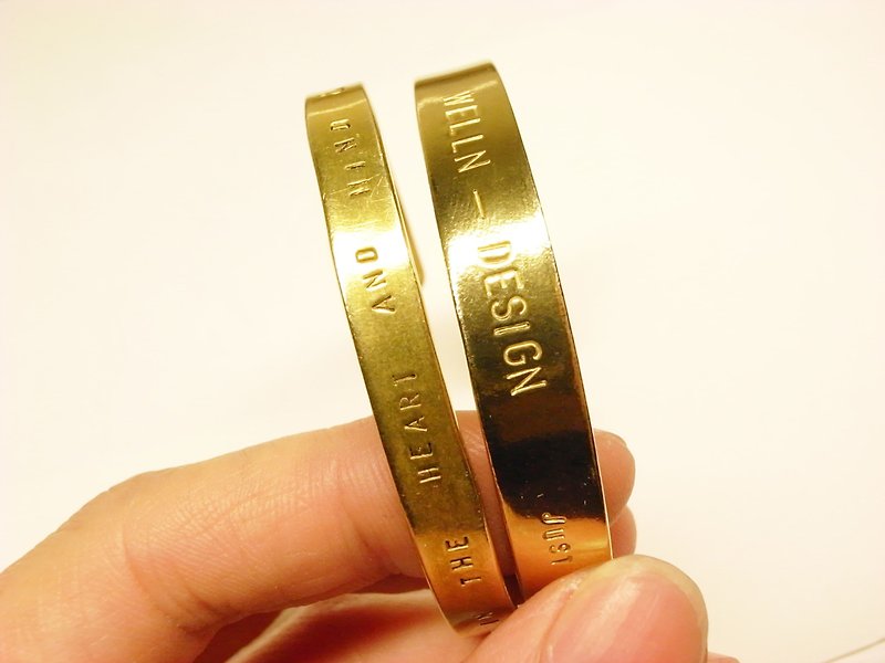 [Ermao Silver Bronze bracelet customized typing along a couple of opponents ring this product is two bracelet - a male and female models] Valentine's Day - Bracelets - Other Metals 
