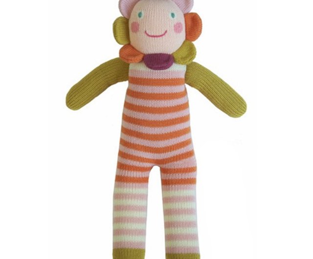 American Blabla Kids | Cotton Knitted Doll (Large)-Striped