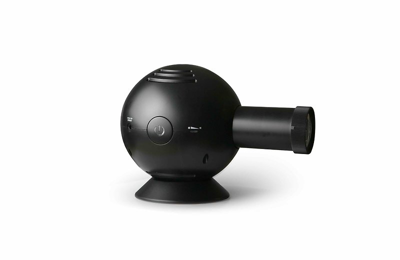第二代 OVO LED投射鐘-黑-阿拉伯數字/羅馬紋 - 時鐘/鬧鐘 - 塑膠 黑色