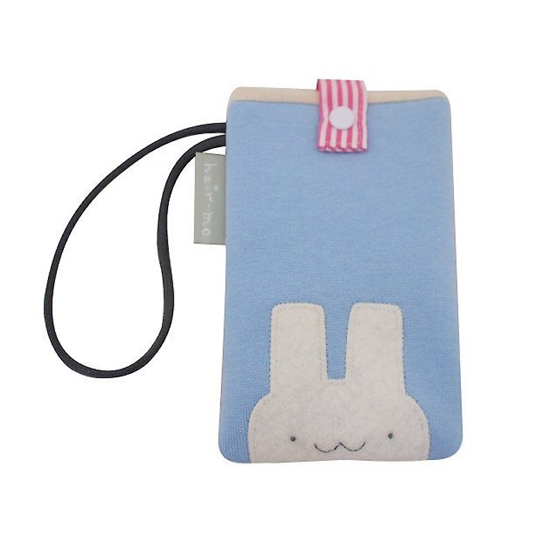 hairmo。笑顔ウサギ携帯電話のパッケージ（ブルー） - スマホケース - その他の素材 ブルー