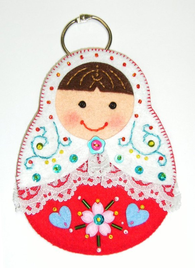 Russian Doll Card Set #009 - ID & Badge Holders - Other Materials Red