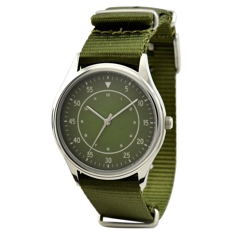 Casual Watch in Nylon Band - Women's Watches - Other Metals Green