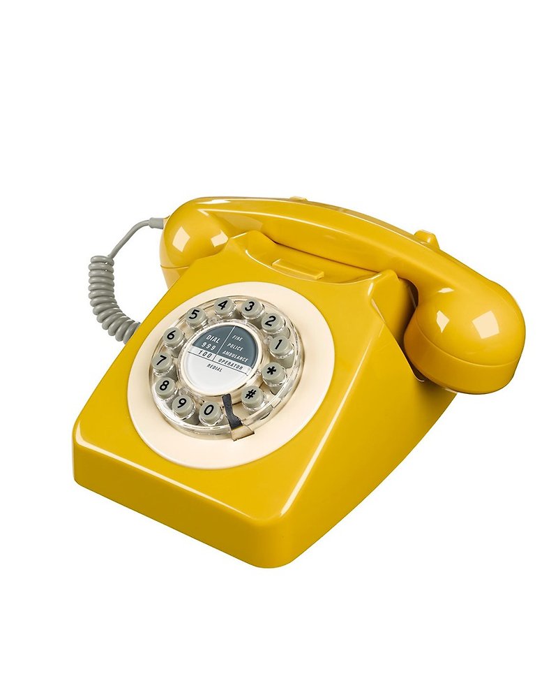 SUSS-英國進口 1950年代746系列復古經典電話/工業風 (芥末黃色)