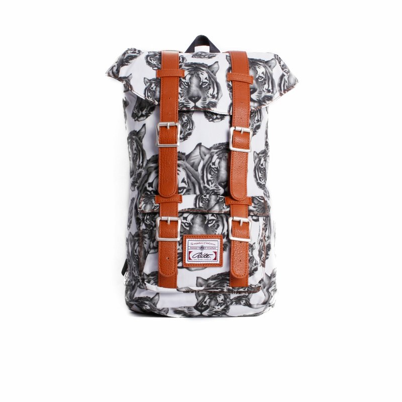 旅行包｜白虎頭｜ - Backpacks - Waterproof Material White