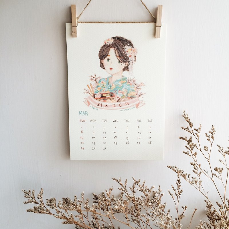 / Calendar / Seasonal Girls / - Calendars - Paper Multicolor