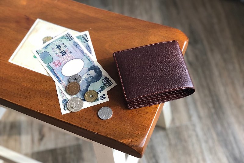 革職人 LEATHER FACTORY【ARIZONA Fold Wallet / Coin Wallet】Made in Japan - กระเป๋าสตางค์ - หนังแท้ หลากหลายสี