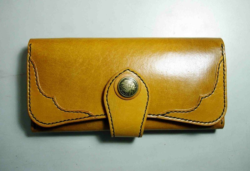 QUEEN SIZE復古多層長夾 - Wallets - Genuine Leather 