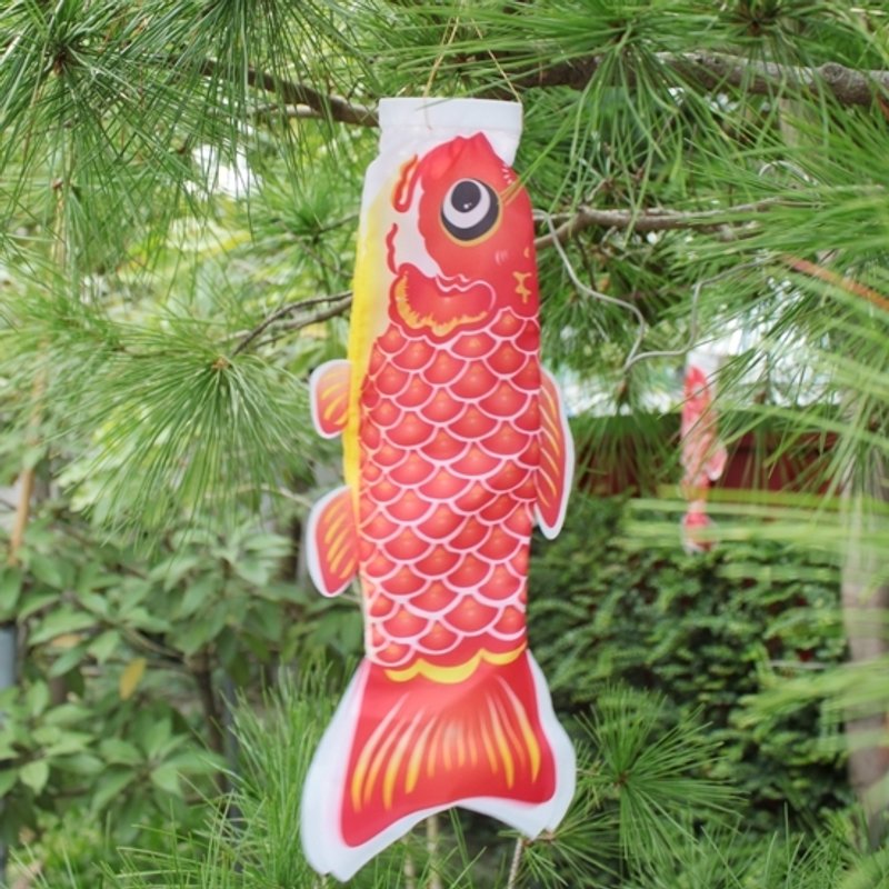 台灣鯉魚旗30CM (紅) - 擺飾/家飾品 - 其他材質 紅色
