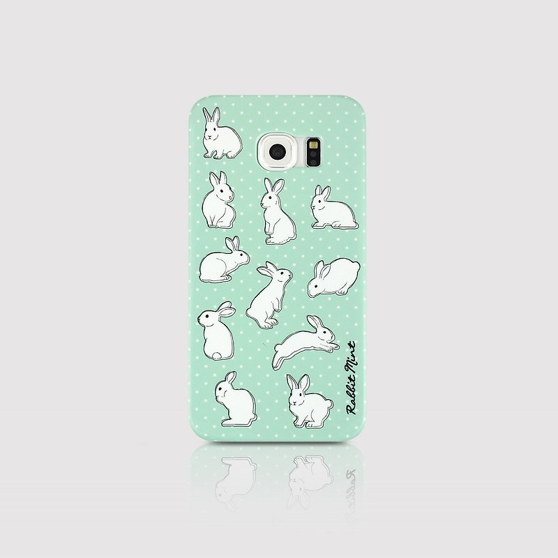 (Rabbit Mint) Mint Rabbit Phone Case - Polka Dot Series - Samsung S6 edge (P00051) - เคส/ซองมือถือ - พลาสติก สีเขียว