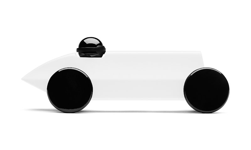 PLAYSAM-Mefistofele racing car (white) - อื่นๆ - ไม้ ขาว