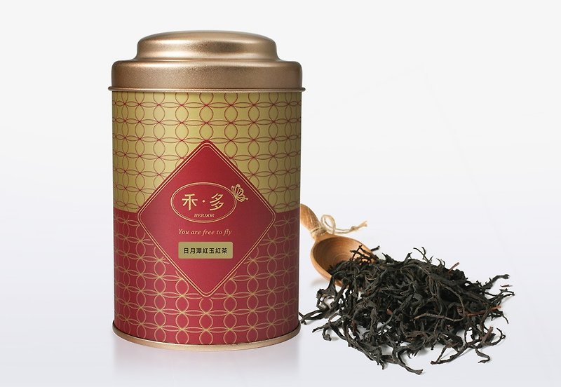 Rubyの日月潭黒茶|茶葉の45グラム、単一のタンク[HERDOR山茶] - お茶 - 寄せ植え・花 レッド