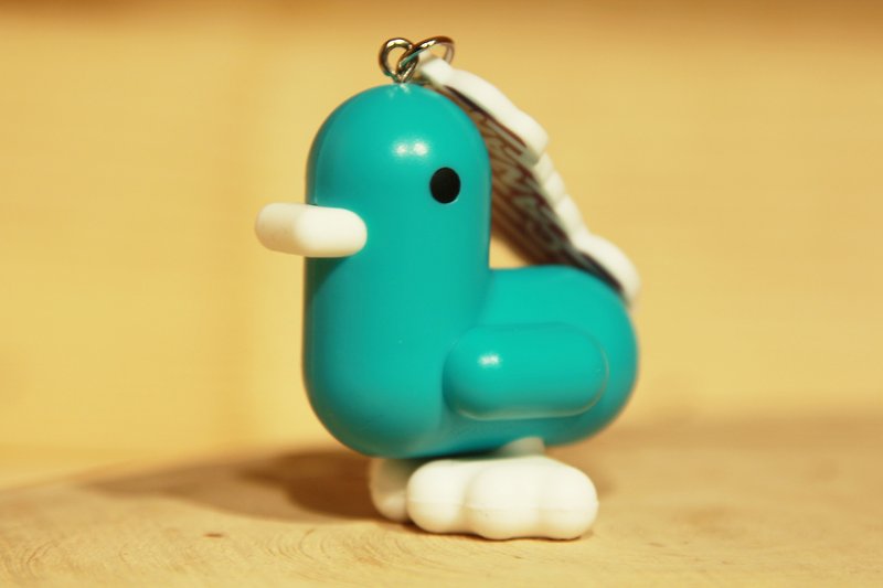 Belgium CANAR cute and exclusive heart-shaped duckling key ring (candy green) - ที่ห้อยกุญแจ - พลาสติก หลากหลายสี