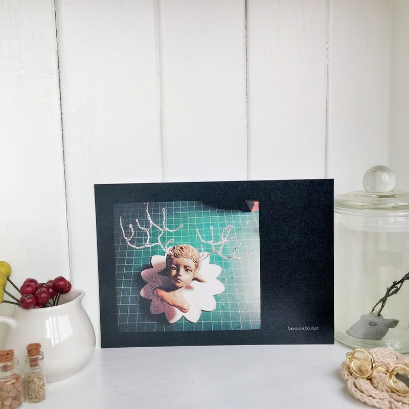 Herbal dodder carved postcard [photography series] 