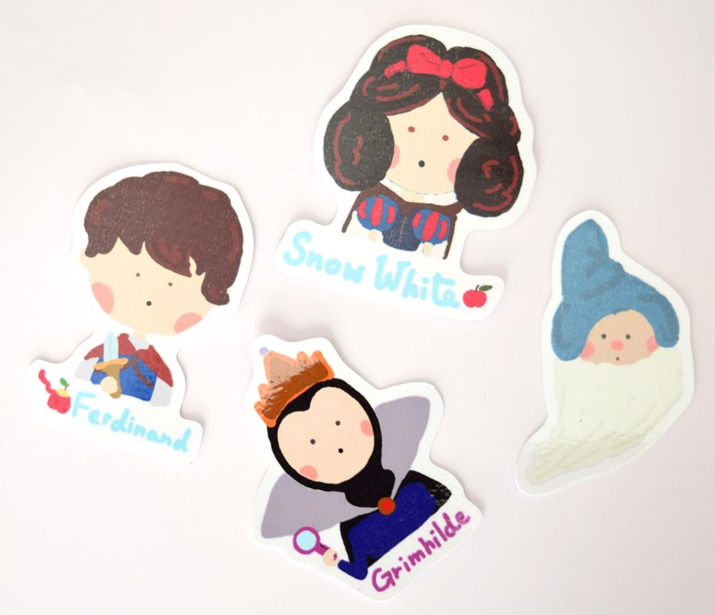 {Paulina Paulinum} characters series - Snow White stickers PDA full $ 800 (NTD) Free shipping - สติกเกอร์ - กระดาษ หลากหลายสี