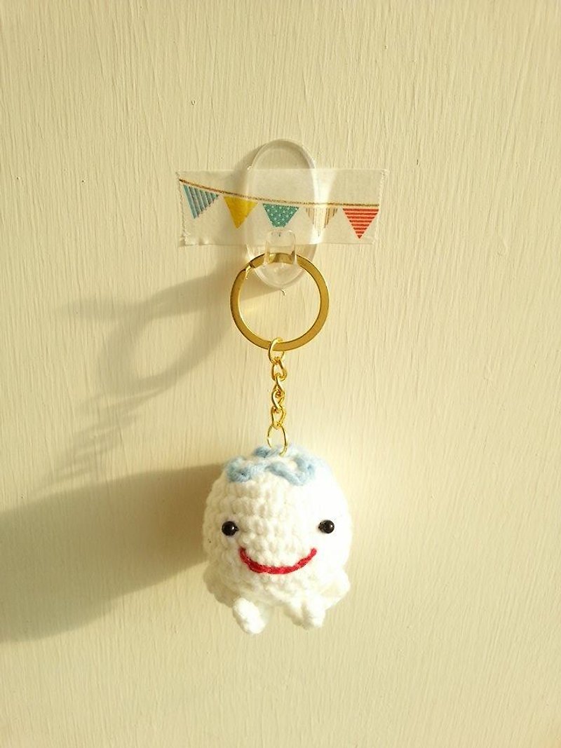 [Knitting] Marine Biology ~ sea creatures large collection -NO.3 Jellyfish jellyfish smiling - Keychains - Other Materials White