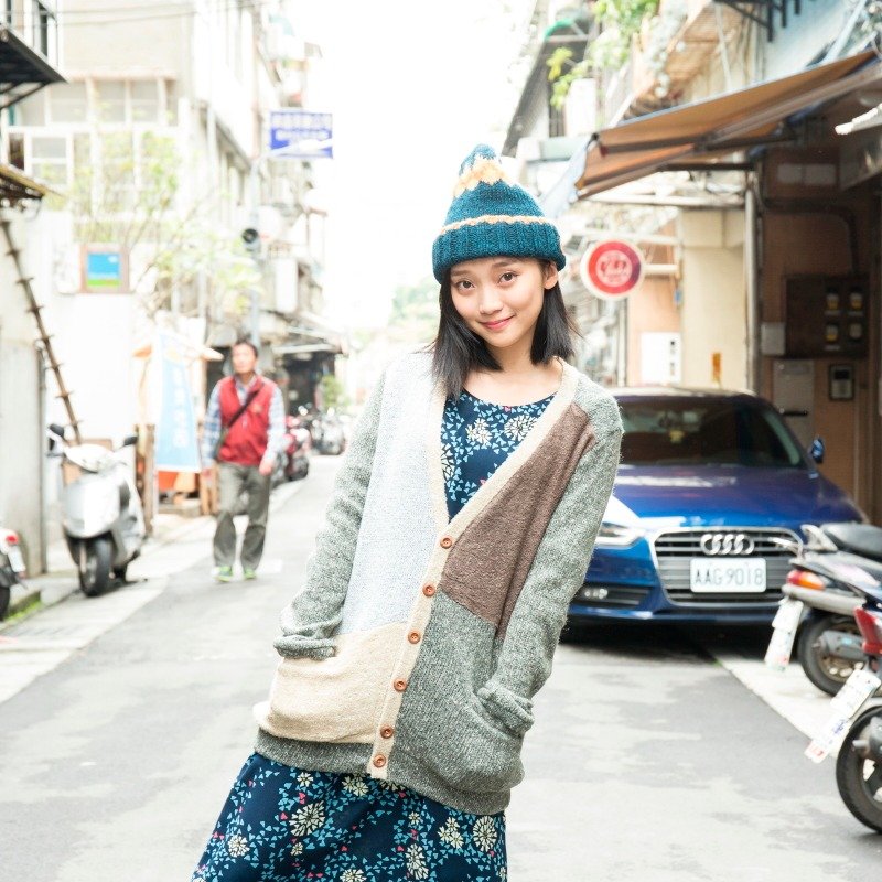 ☼ knit stitching V-neck coat ☼ (tricolor) - เสื้อแจ็คเก็ต - วัสดุอื่นๆ หลากหลายสี