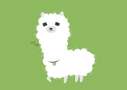 设计明信片|alpaca 草泥马