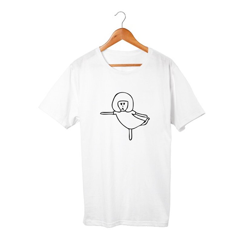 Allie #6 T-shirt - 中性衛衣/T 恤 - 棉．麻 白色