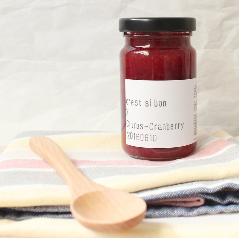 Hand-made incense lemon cranberry jam x Citrus + Cranberry - แยม/ครีมทาขนมปัง - อาหารสด สีแดง