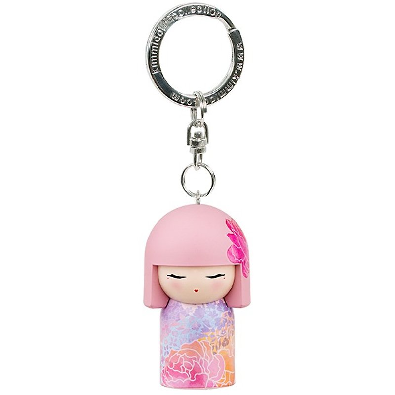 Kimmidoll and blessing doll key ring Riko - Keychains - Other Materials Pink