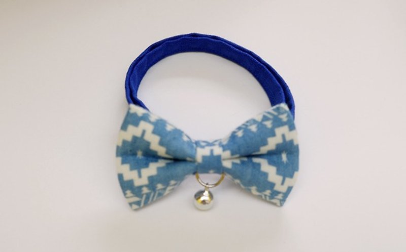 [Miya ko.] Handmade cloth grocery cats and dogs tie / tweeted / bow / folk style / pet collars - ปลอกคอ - วัสดุอื่นๆ 