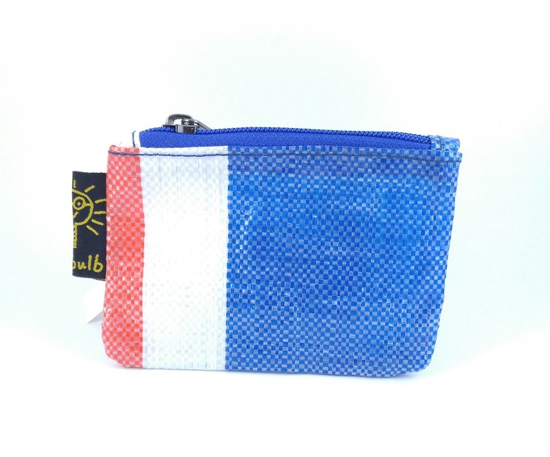 Local flavor red, white and blue bags - Coin Purses - Plastic Red